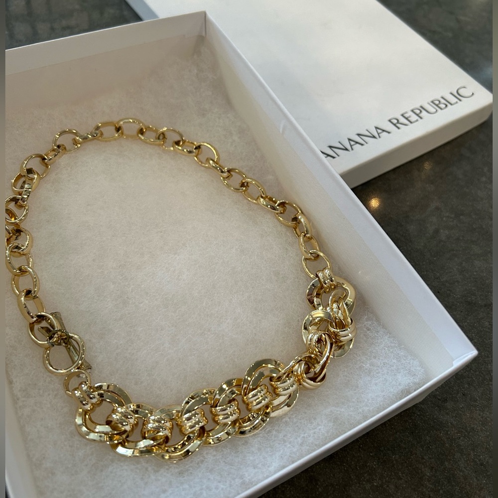 Gold chain necklace from Banana Republic